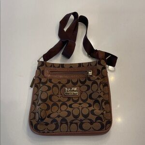 Coach Signature Brown Crossbody Bag